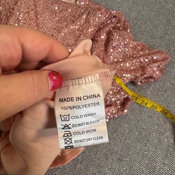 IVY CITY CO - Starling Pink Sequin Dress - Picture 7 of 7